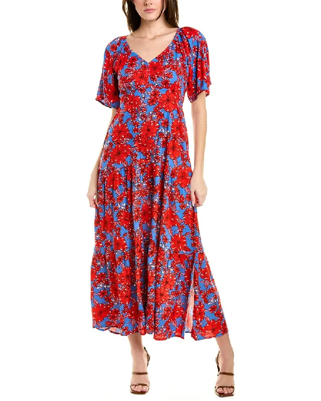 ANNA KAY Ottily Midi Dress Fashionable Floral Embroidery Midi Dress