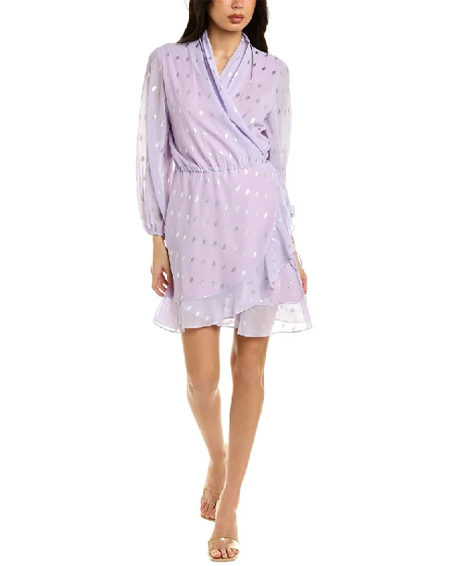 Beulah Wrap Mini Dress Comfortable Shift Mini Dress