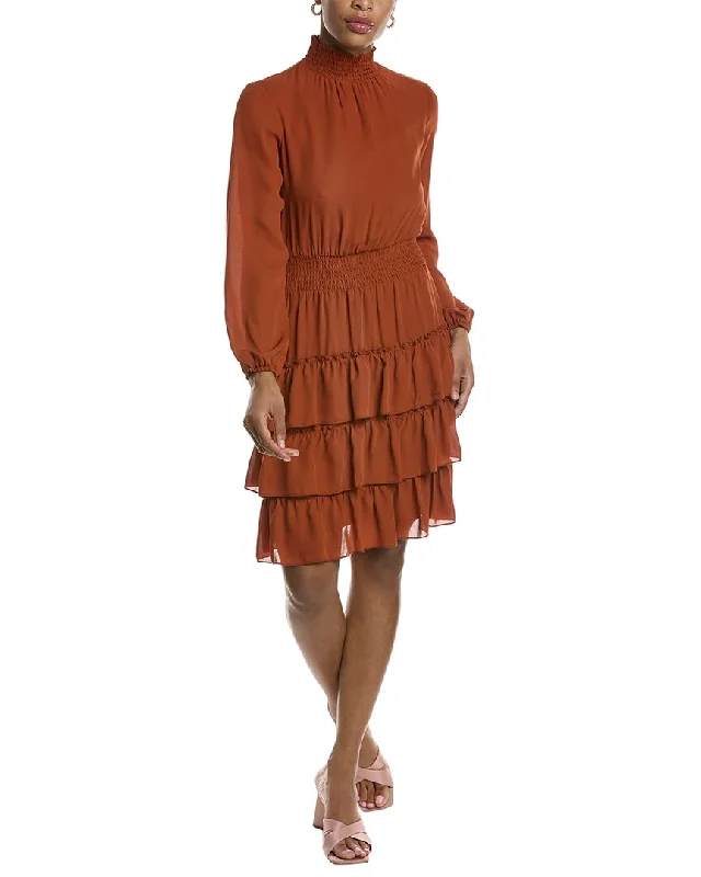 Nanette Lepore Midi Dress Elegant Puff Sleeve Midi Dress