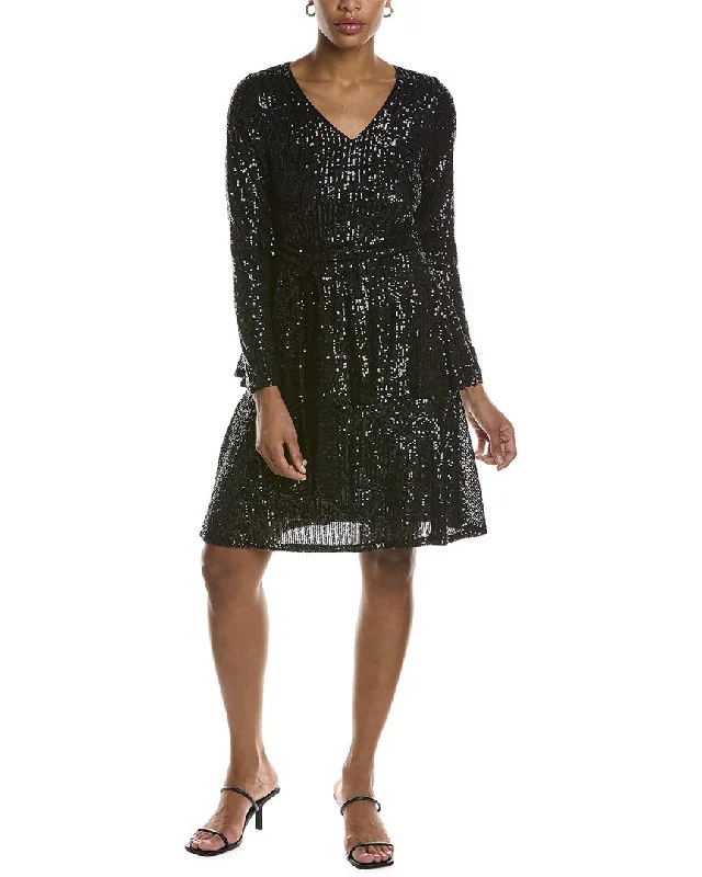 Nanette Lepore Sequined Midi Dress Comfortable Knitwear Midi Dress