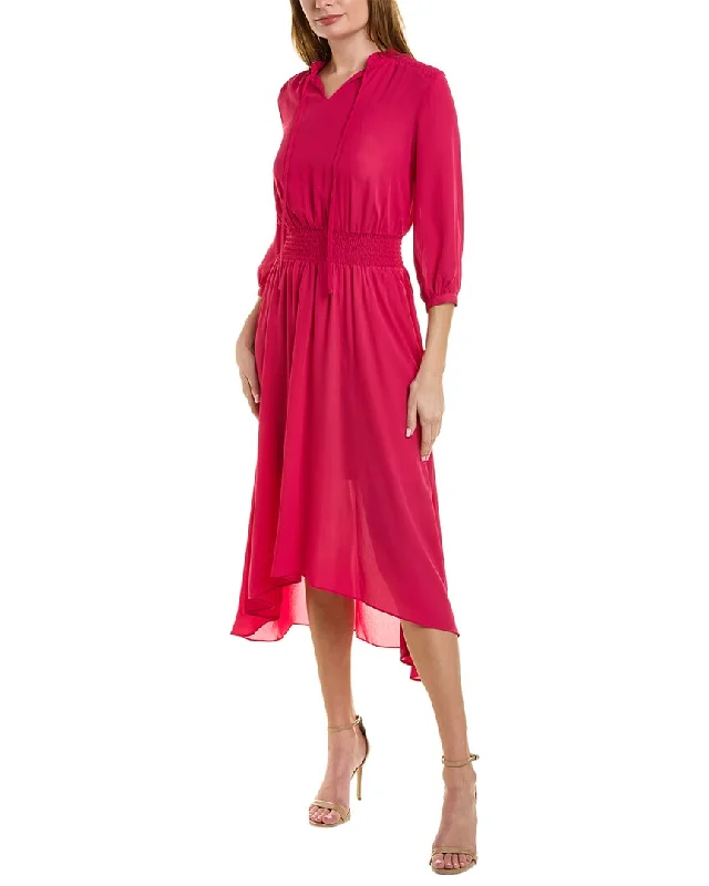 Nanette Nanette Lepore Crepe Midi Dress Chic Bohemian Midi Dress