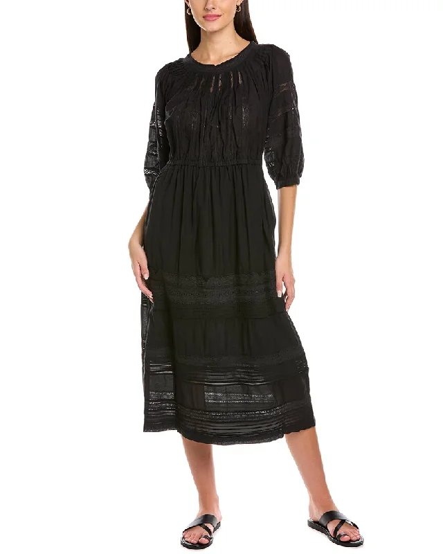 Sea NY Aster Midi Dress Trendy Boho Midi Dress