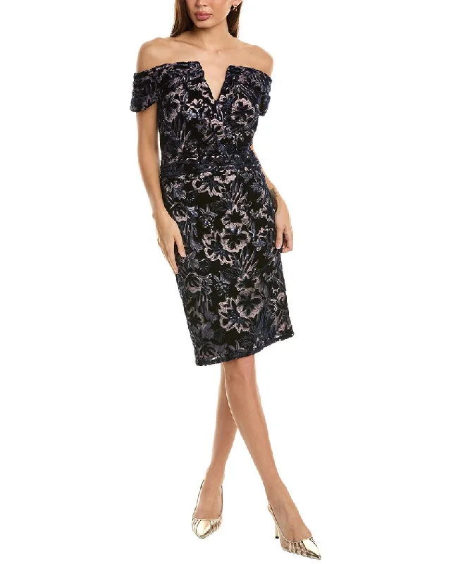 Tadashi Shoji Printed Mini Dress Trendy Lace Mini Dress