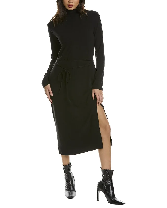 Vince Turtleneck Midi Dress Comfortable Wrap Midi Dress