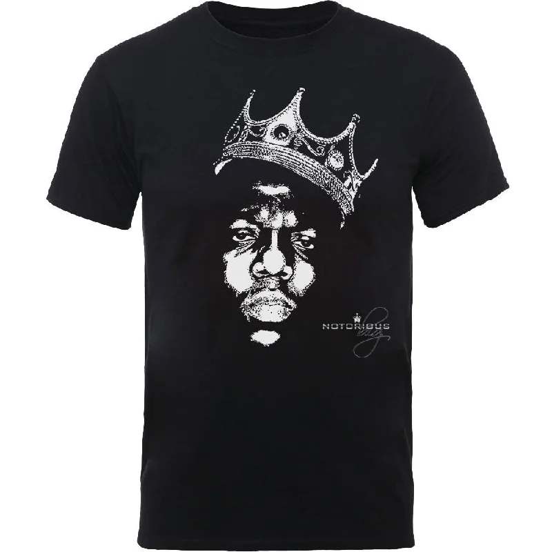 Biggie Smalls | Official T-Shirt | Crown Face Seamless Knitted Crochet