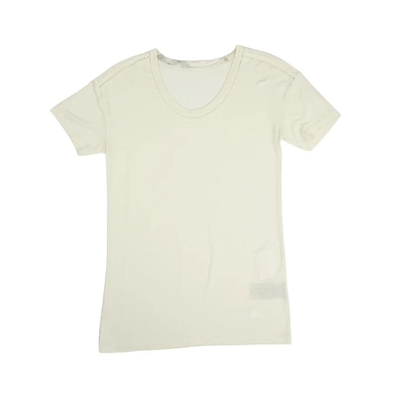 Burberry Brit T-Shirt - Women's M Front Pockets Side Pockets Patch Pockets