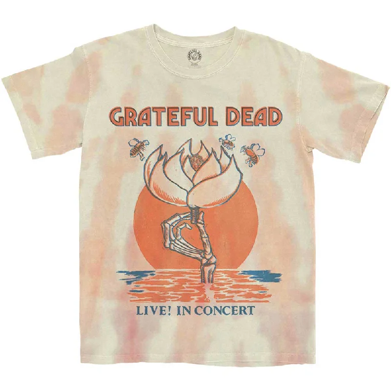 Grateful Dead | Official Band T-shirt | Sugar Magnolia (Dip-Dye) Chenille Blend Fleece Blend Nylon Blend