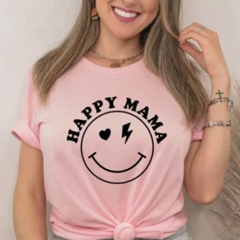 Happy Mama T-shirt Cozy Warm Stylish