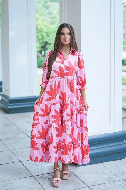 Kiki Maxi Dress Trendy Off-Shoulder Ruffle Maxi Dress