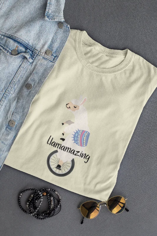 Llamazing - Unisex Llama Tee Wool Fabric Cashmere Fabric Tweed Fabric