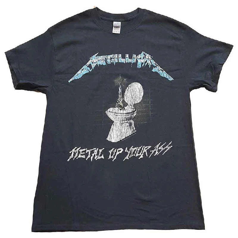 Metallica | Official Band T-shirt | Metal Up Your Ass (Back Print) Chenille Blend Fleece Blend Nylon Blend