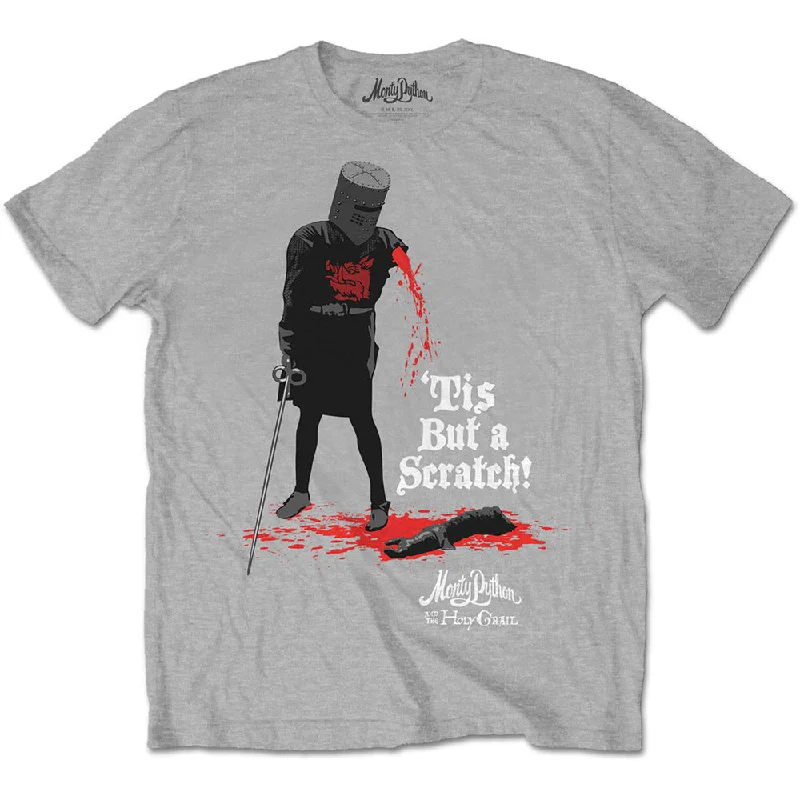 Monty Python | Official Band T-Shirt | Tis But A Scratch Collared T-Shirt Boat Neck A-Line