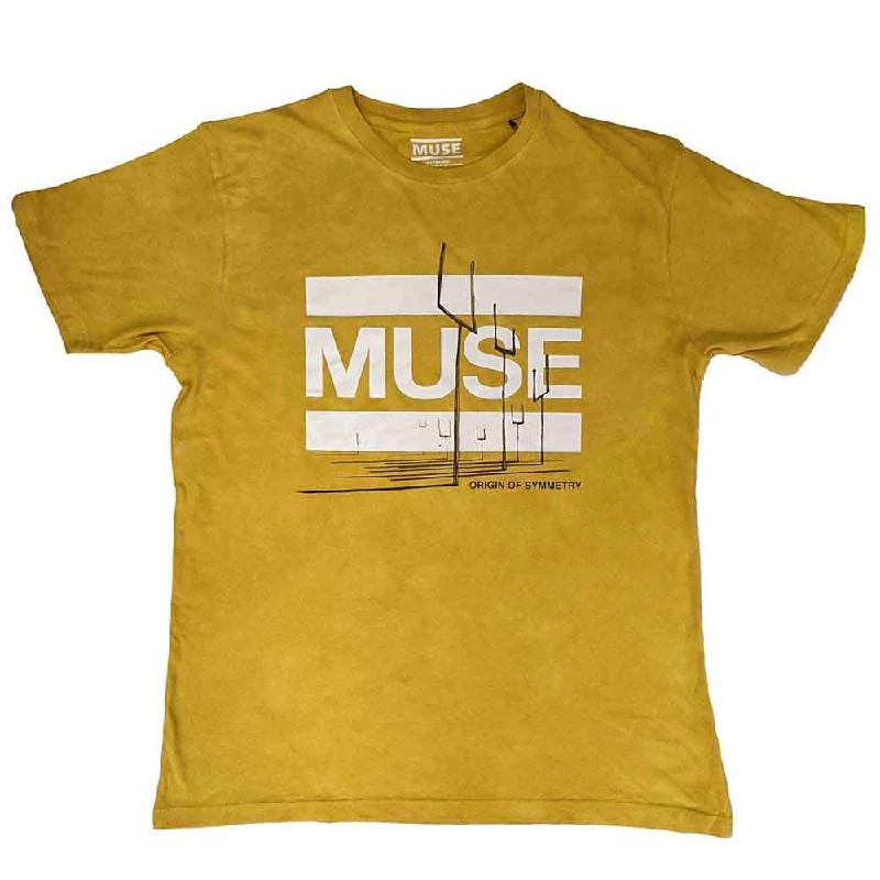 Muse | Official Band T-shirt | Origin of Symmetry (Dip-Dye) Chenille Blend Fleece Blend Nylon Blend