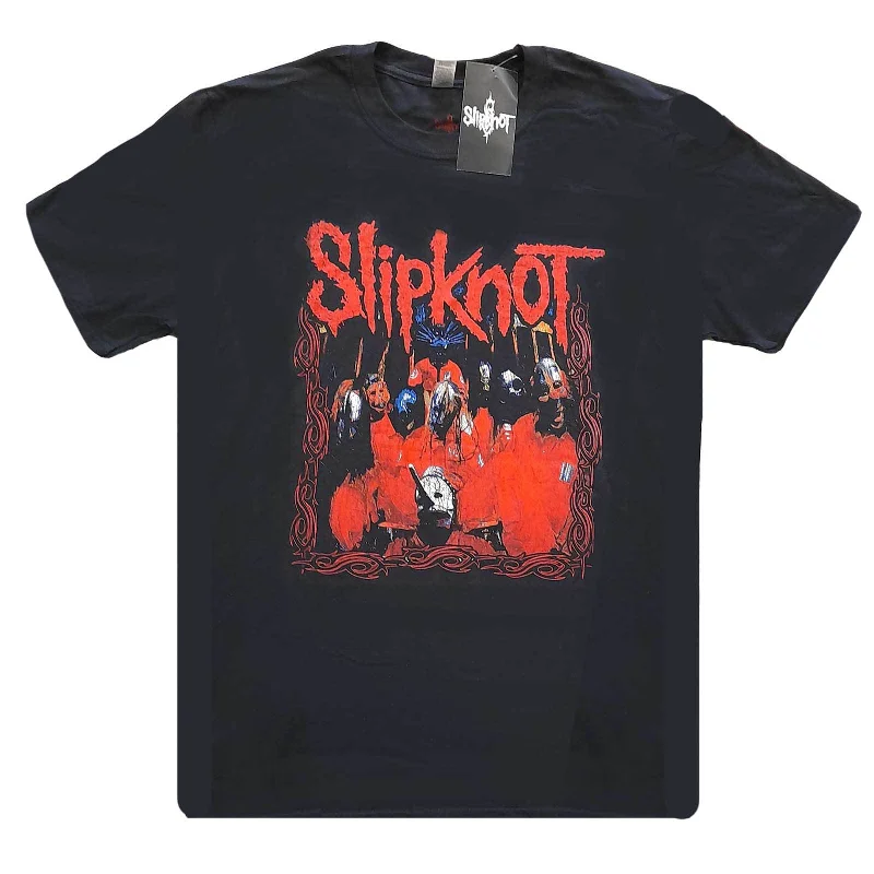 Slipknot | Official Band T-shirt | Band Frame Asymmetrical Pockets Print