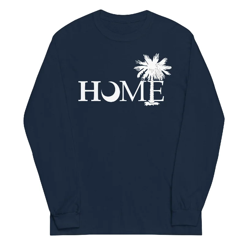 South Carolina 'Home' Long Sleeve Tee Mesh Blend Leather Blend Suede Blend