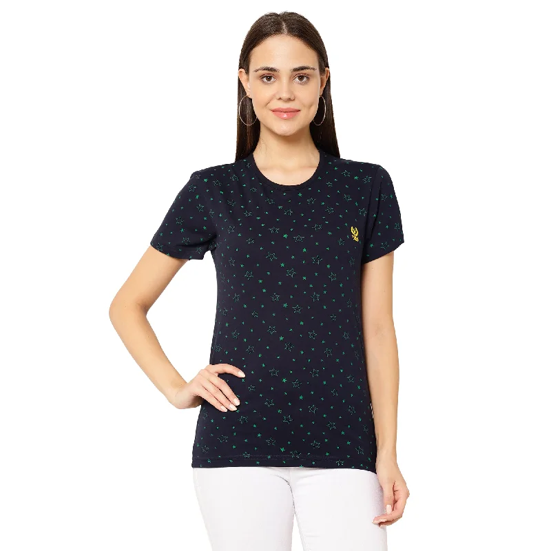 Vimal Jonney Dark Blue Color T-shirt For Women Cozy Warm Stylish