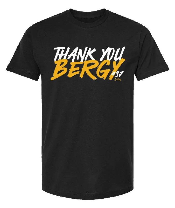 Thank You Bergy T-Shirt Rayon Fabric Velvet Fabric Corduroy Fabric