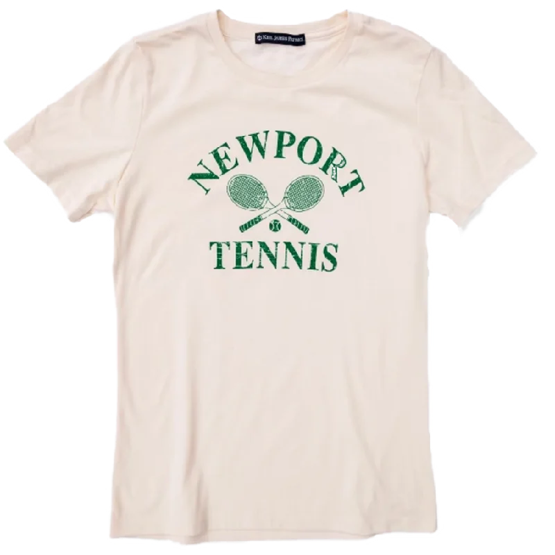 The Newport Tennis Club T-Shirt- Women's Hooded Caped Shawl Collar