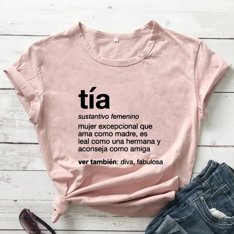 Tia Definition Spanish T-shirt Welt Pockets Slit Pockets Flap Pockets