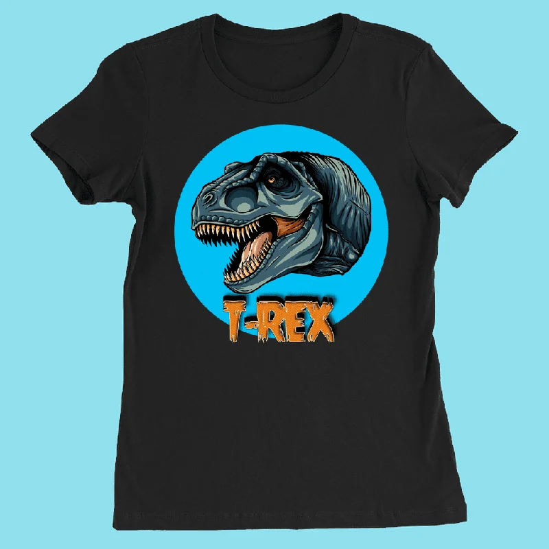 Women T-rex Head T-Shirt Oversized T-Shirt Spandex breathable