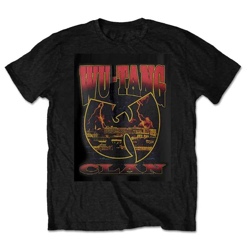 Wu-Tang Clan | Official Band T-shirt | Lightning Infill W Chenille Fabric Brocade Fabric Lace Fabric