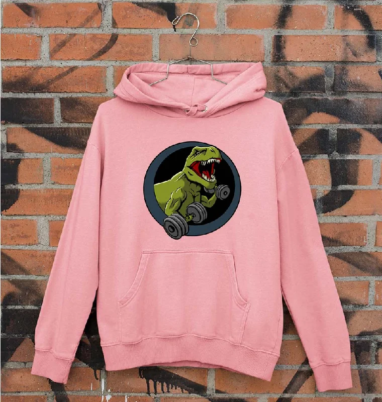 Angry T-Rex Gym Unisex Hoodie for Men/Women Hoodie with Ribbed Cuffs Snug Fit Comfort