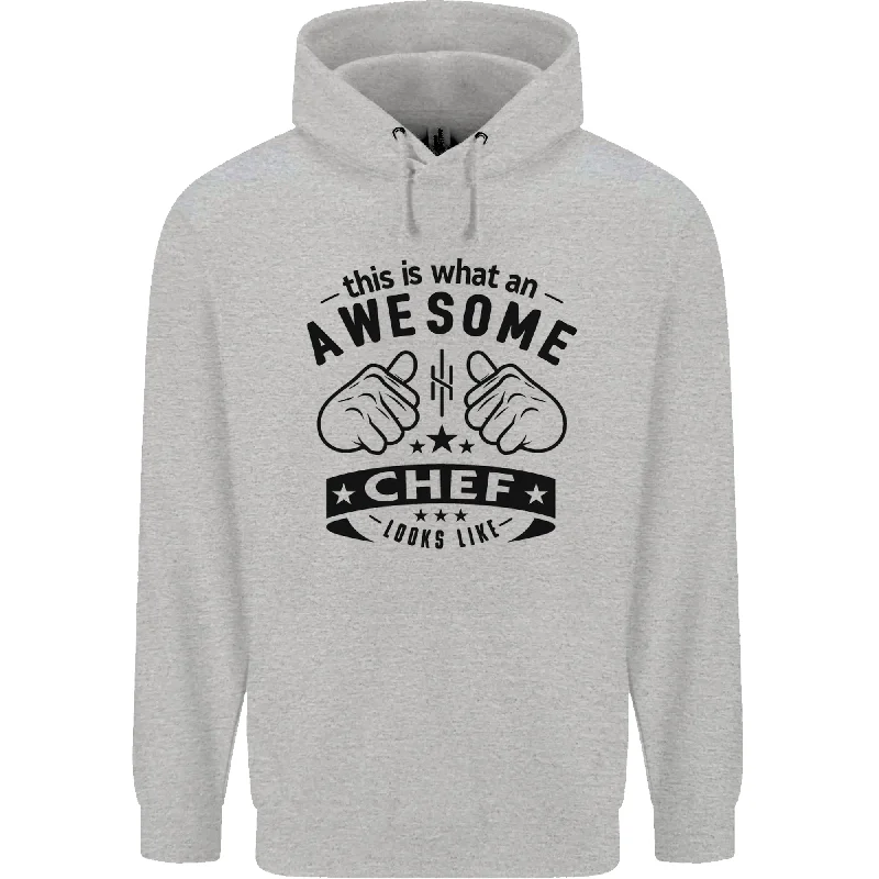 Awesome Chef Looks Like Funny Cooking Mens 80% Cotton Hoodie Hoodie with Cuffed Sleeves Snug Secure