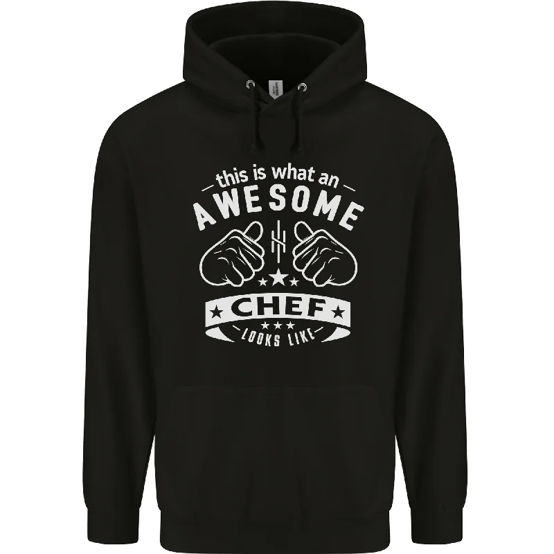 Awesome Chef Looks Like Funny Cooking Mens 80% Cotton Hoodie Hoodie with Earth Tones Natural Calm