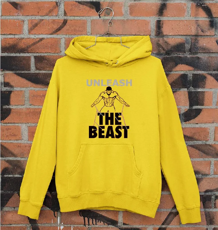 Gym Beast Unisex Hoodie for Men/Women Hoodie with Hood Adjustable Protection