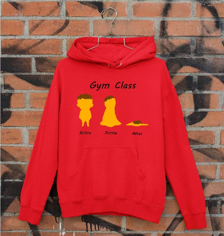 Gym Funny Unisex Hoodie for Men/Women Hoodie with Applique Textured Unique