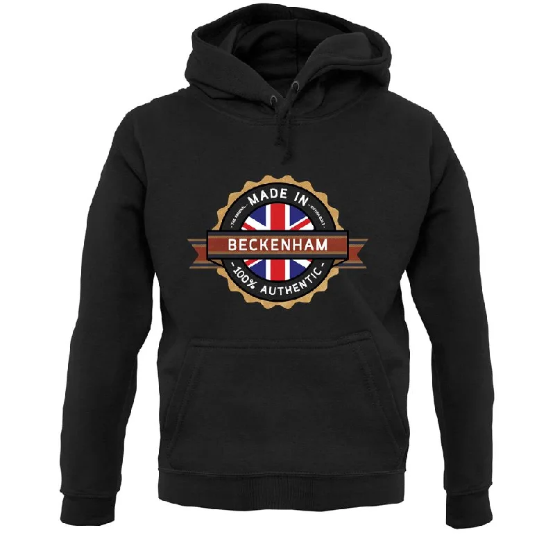 Made In Beckenham 100% Authentic Unisex Hoodie Hooded Sweatshirt Casual Wear Street Style