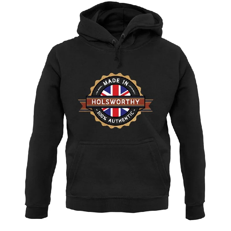 Made In Holsworthy 100% Authentic Unisex Hoodie Hoodie with Drawcord Adjustable Secure