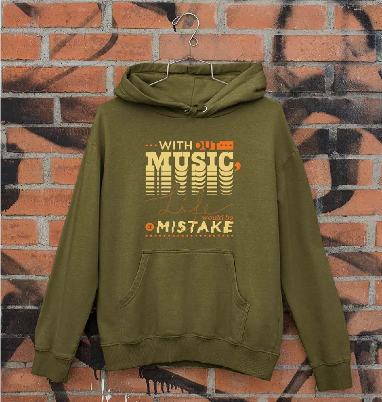 Music Unisex Hoodie for Men/Women Hoodie with Elastic Waist Stretchable Comfortable