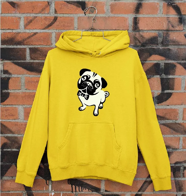 Pug Dog Unisex Hoodie for Men/Women Hoodie with Batwing Sleeves Loose Dramatic