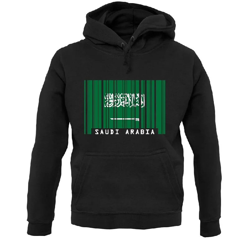 Saudi Arabia  Barcode Style Flag Unisex Hoodie Hoodie Jacket Zipper Layering