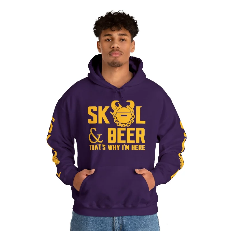 Unisex Heavy Blend™ Hooded Sweatshirt - & BEER + Original (Sleeves) Hoodie with Belted Waist Structured Tailored