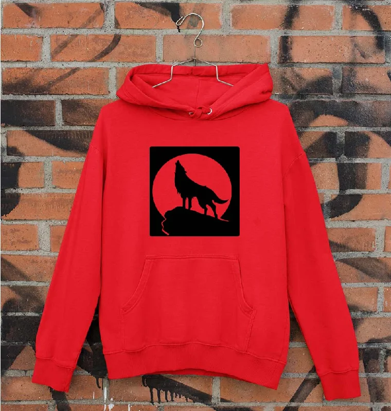 Wolf Unisex Hoodie for Men/Women Hoodie with Drop Shoulder Relaxed Streetwear