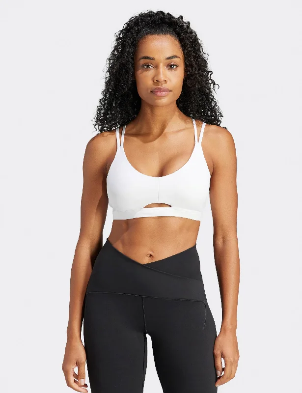 Yoga Studio Luxe Light-Support Bra - White Daily Comfort Bra