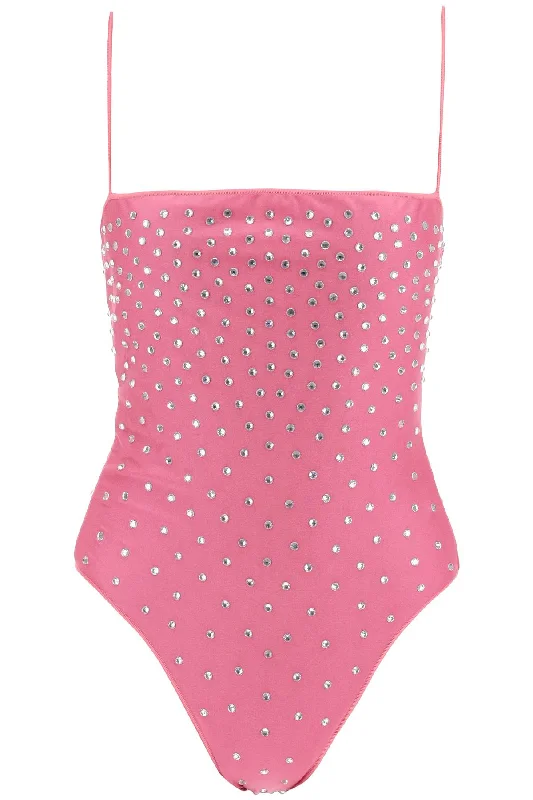 Os√©ree one-piece swimsuit with crystals GIS238 FLAMINGO Playful Pattern Swimsuit