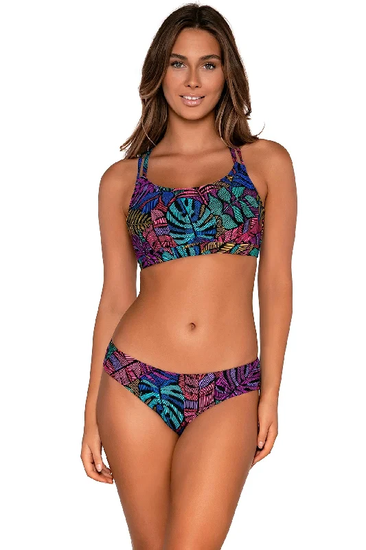 Sunsets Women's Swimwear Panama Palms Taylor Bralette Bikini Top Plus-Size Bikini Set