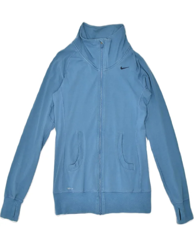 NIKE Womens Tracksuit Top Jacket Small Blue Cotton Rayon Jacket Velvet Jacket Corduroy Jacket