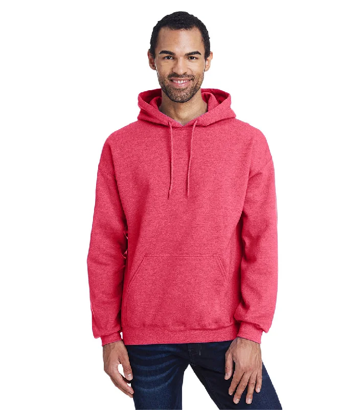 SwimOutlet Unisex Heavy Blend Hooded Sweatshirt Heather Sport Scarlet Red Chic Beach Cover-Up