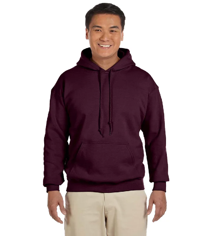 SwimOutlet Unisex Heavy Blend Hooded Sweatshirt Maroon Deep-V Swimsuit Design