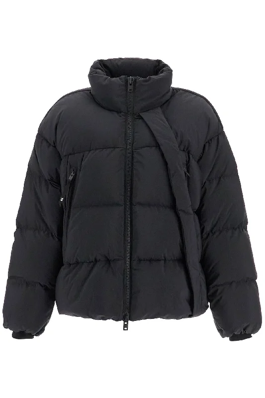 Short Oversized Down Jacket A-Line Jacket Boat Neck Shawl Collar