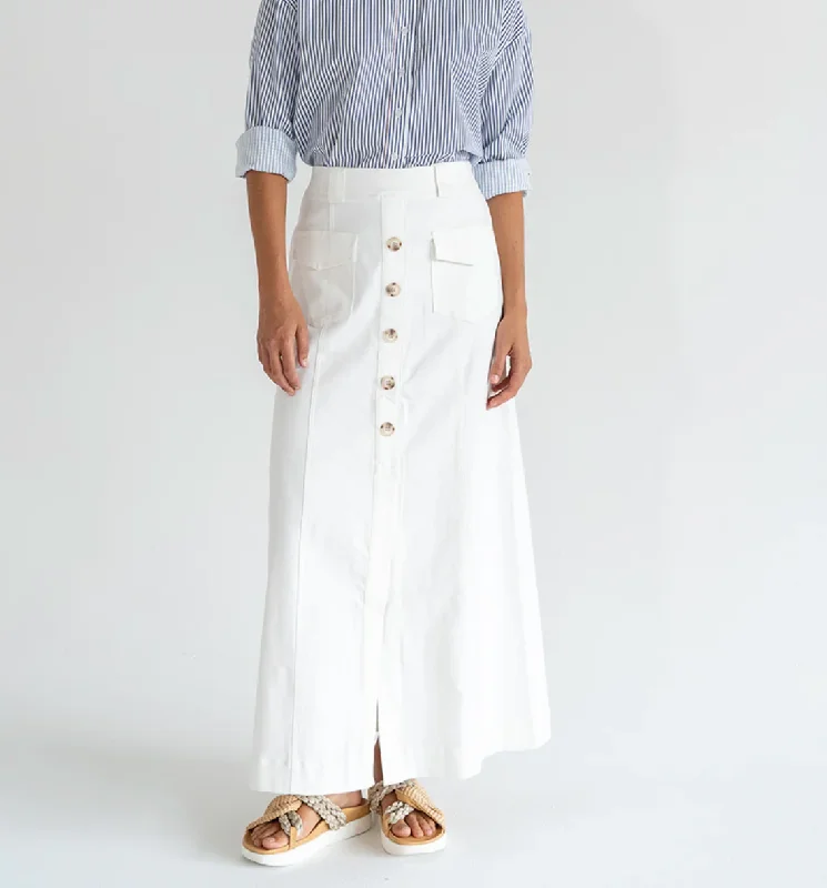 EK Hudson Skirt linen skirt natural