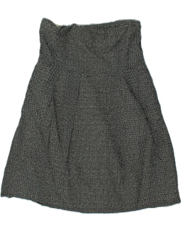 J. CREW Womens A-Line Skirt XL W31 L19 Grey Spotted Cotton velvet skirt glossy