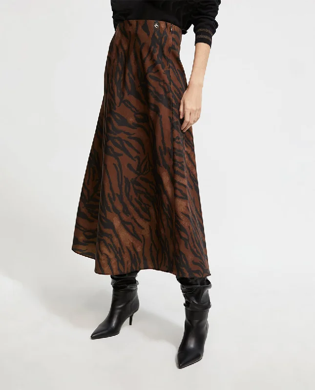 Animal print skirt velvet skirt sumptuous