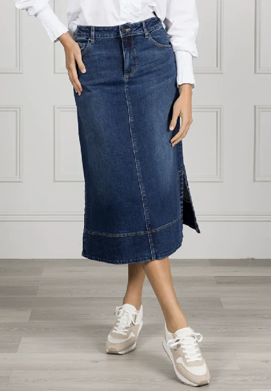 Madison Denim Skirt (Zjoosh) wool skirt warm