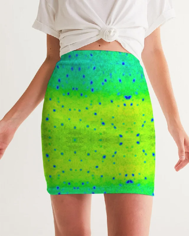 Mahi Print Women's Mini Skirt a-line skirt cut